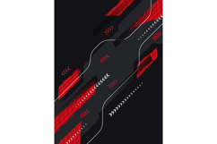 Modern and Grunge Abstract Background with Red Brush Strokes Product Image 1