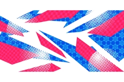 Abstract Sport Background with Sharp Blue and Pink Shapes Product Image 1
