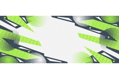 Dynamic Abstract Background with Green and Dark Grey Shapes Product Image 1