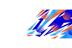 Energetic Sport Background with Blue and Orange Thunderbolt Product Image 1