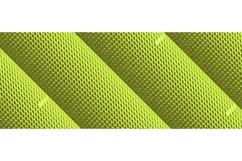 Yellow Halftone Stripe Transition Pattern Background Product Image 1