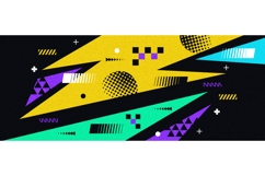 Colorful Pop Art Background in Retro Color Style Product Image 1