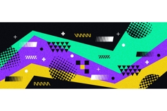 Dynamic Abstract Background in Retro Pop Art Style Product Image 1