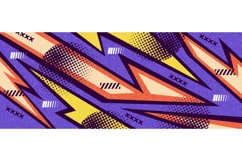 Energetic Abstract Sport Background with Pop Art Style Product Image 3