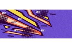 Energetic Abstract Sport Background with Pop Art Style Product Image 5
