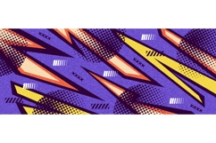Energetic Abstract Sport Background with Pop Art Style Product Image 1