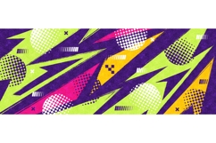 Energetic Sports Background in Colorful Pop Art Comic Style Product Image 1