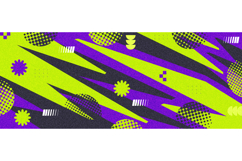Dynamic Neon Sports Banner With Bold Abstract Shapes Product Image 1