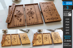Backgammon Board Laser Cut Bundle | Board Game | Glowforge Product Image 1