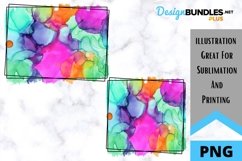 Sublimation Background - Rainbow Alcohol Ink - Background Product Image 1