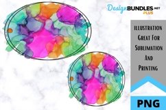 Sublimation Background - Rainbow Alcohol Ink - Background Product Image 1