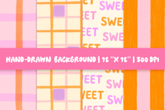 Whimsy Stripes Checks Background Digital Paper Bundle Product Image 2