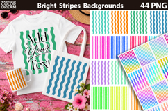 Rainbow Pastel Stripes Background | Wavy Stripe Sublimation Product Image 1