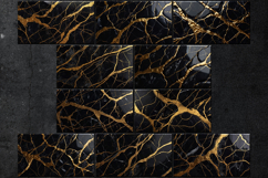 Background Luxurious Black Marble With Gold Texture Product Image 2