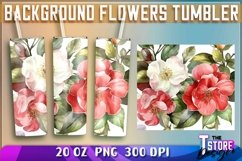 Background Flowers Tumblers Wrap 20 oz. | PNG File Product Image 2