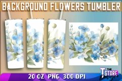 Background Flowers Tumblers Wrap 20 oz. | PNG File Product Image 7