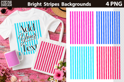 Rainbow Pastel Stripes Background | Wavy Stripe Sublimation Product Image 4