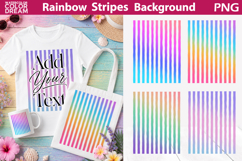 Rainbow Stripes Background | Stripe Sublimation Product Image 1