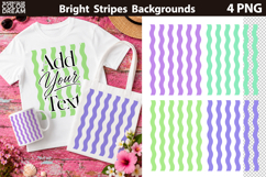 Rainbow Pastel Stripes Background | Wavy Stripe Sublimation Product Image 5