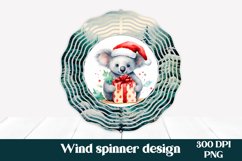 Wind spinner koala sublimation | Christmas wind spinner