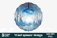 Winter forest wind spinner | Wind spinner sublimation