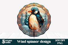 Christmas wind spinner design | Penguin wind spinner