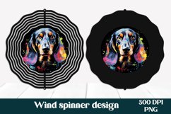 Animal wind spinner design | Dog wind spinner design PNG