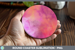 GorgeousBackgrounds Round Coaster design.
