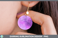 GorgeousBackgrounds Round Earrings design.