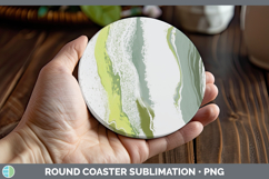 GorgeousBackgrounds Round Coaster design.