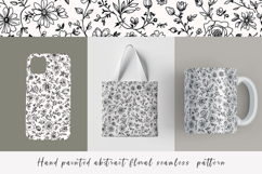 Hand painted abstract floral watercolor seamless pattern Product Image 1