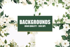 Invitation floral background, floral digital paper Product Image 1