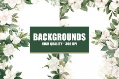 Invitation floral background, floral digital paper Product Image 1