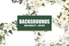 Invitation floral background, floral digital paper Product Image 1