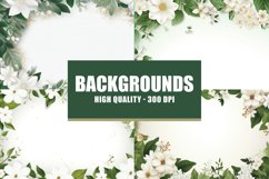 Invitation floral background, floral digital paper Product Image 1