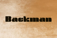 Backman Font Product Image 9