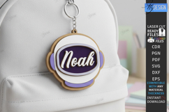 Personalized Backpack Tags Laser Cut Bundle | Name Charm SVG Product Image 8