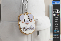 Personalized Backpack Tags Laser Cut Bundle | Name Charm SVG Product Image 11