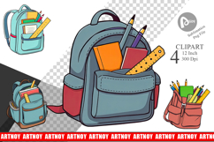 Backpack Clipart Product Image 1