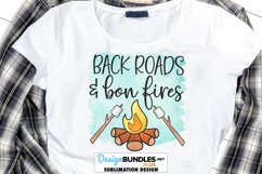 Back Roads and Bonfires Sublimation Design PNG Product Image 1