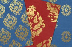 Vintage Tapestry Scrapbook Papers Blue, Red Product Image 2