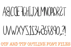 Backwards Handwriting ABC Font Letters Alphabet OTF TTF Product Image 2