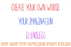 Backwards Handwriting ABC Font Letters Alphabet OTF TTF Product Image 3