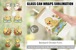 Glass Can Chicken Picnic Day Product Image 1