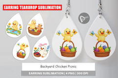 Earring Chicken Picnic Day Product Image 1