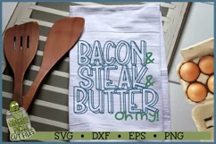 Bacon Steak & Butter Oh My! Keto Diet Svg File Product Image 3