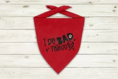 Bad Dogs Bandana SVG Cute Dog Mom Quote Design For Cricut