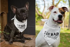 Bad Dogs Bandana SVG Cute Dog Mom Quote Design For Cricut