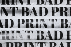 Bad Print Text &amp; Logo Effect Product Image 5