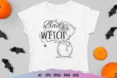 Bad Witch for T-Shirt Design SVG Product Image 1